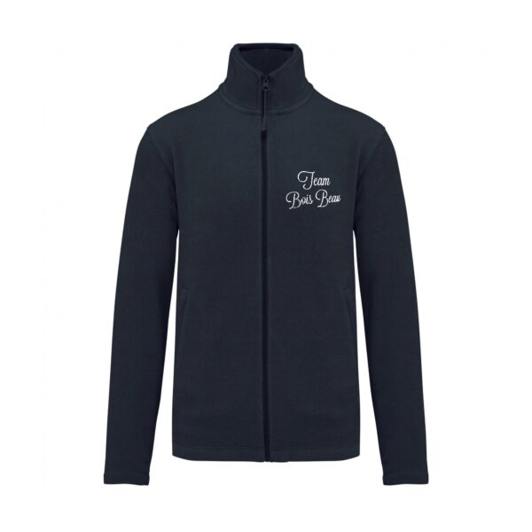 Veste micropolaire zippée (homme) – Écuries du bois beau EARL - Navy – K911