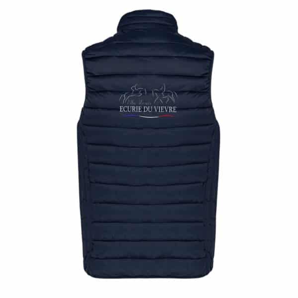 DOUDOUNE SANS MANCHES (femme) - ECURIE DU VIEVRE - Navy - K6114 – Image 2