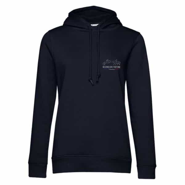 SWEAT A CAPUCHE (femme) – ECURIE DU VIEVRE - Navy - BCW34B