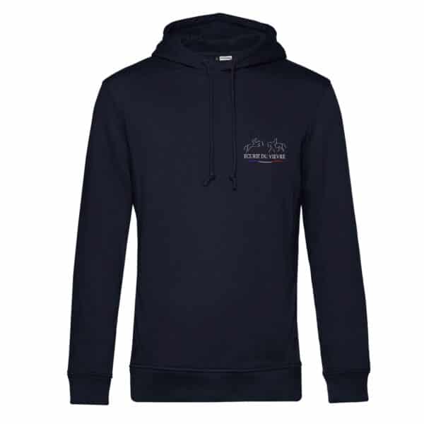 SWEAT A CAPUCHE (enfant) - ECURIE DU VIEVRE - Navy - BC511