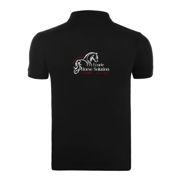 POLO (homme) - Ecurie Horse Solution - Noir - BCID1 – Image 2