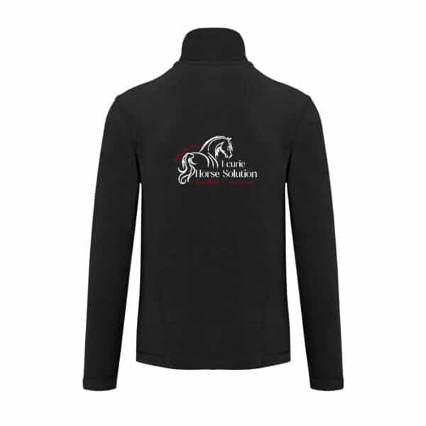 Veste micropolaire zippée (femme) – Ecurie Horse Solution - Noir – K907 – Image 2