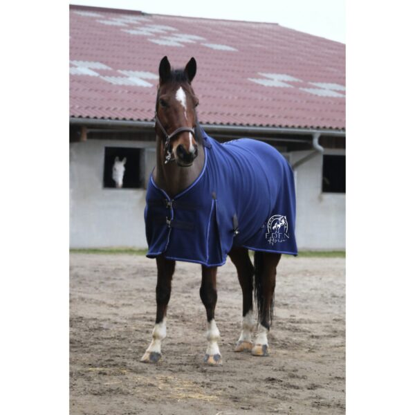 Chemise polaire EQUITHÈME Classique - Eden horse - Navy - 400546