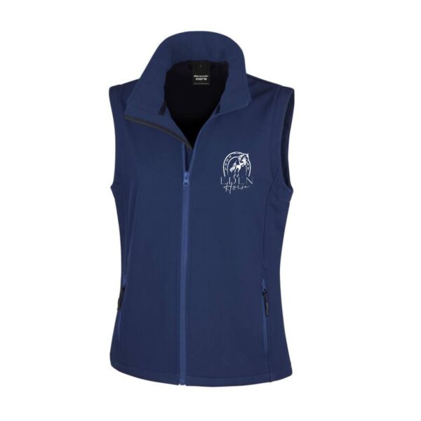 SOFTSHELL SANS MANCHE (femme) – Eden horse - Navy - R232F