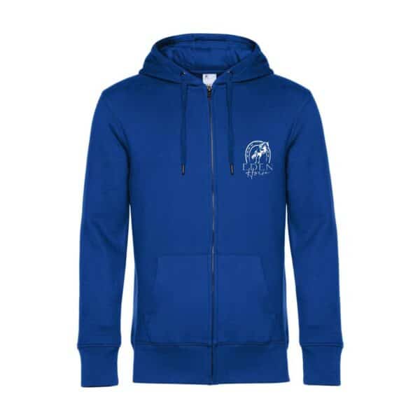 SWEAT ZIPPÉ (enfant) - Eden horse - Bleu roi - K455