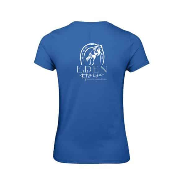 T-SHIRT (femme) - Eden horse - Bleu roi  BC04T – Image 2