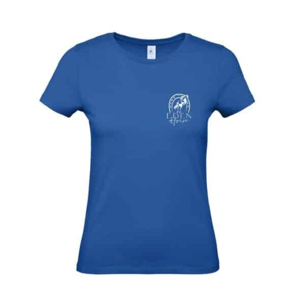 T-SHIRT (femme) - Eden horse - Bleu roi  BC04T