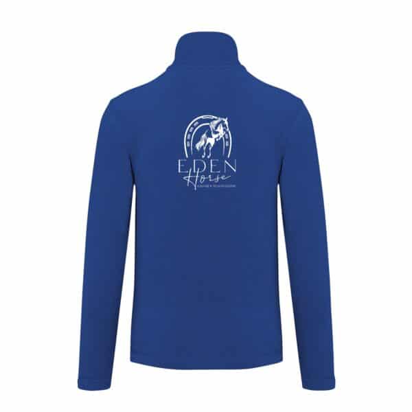 Veste micropolaire zippée (enfant) – Eden horse - Bleu roi – K920 – Image 2