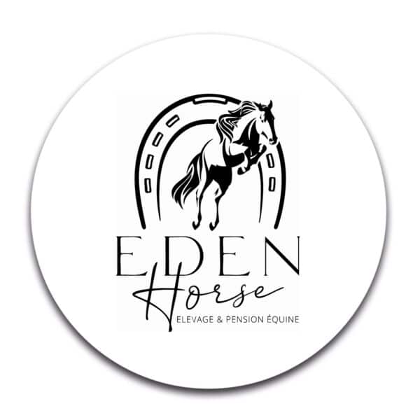 STICKER ROND - Eden horse - STI001