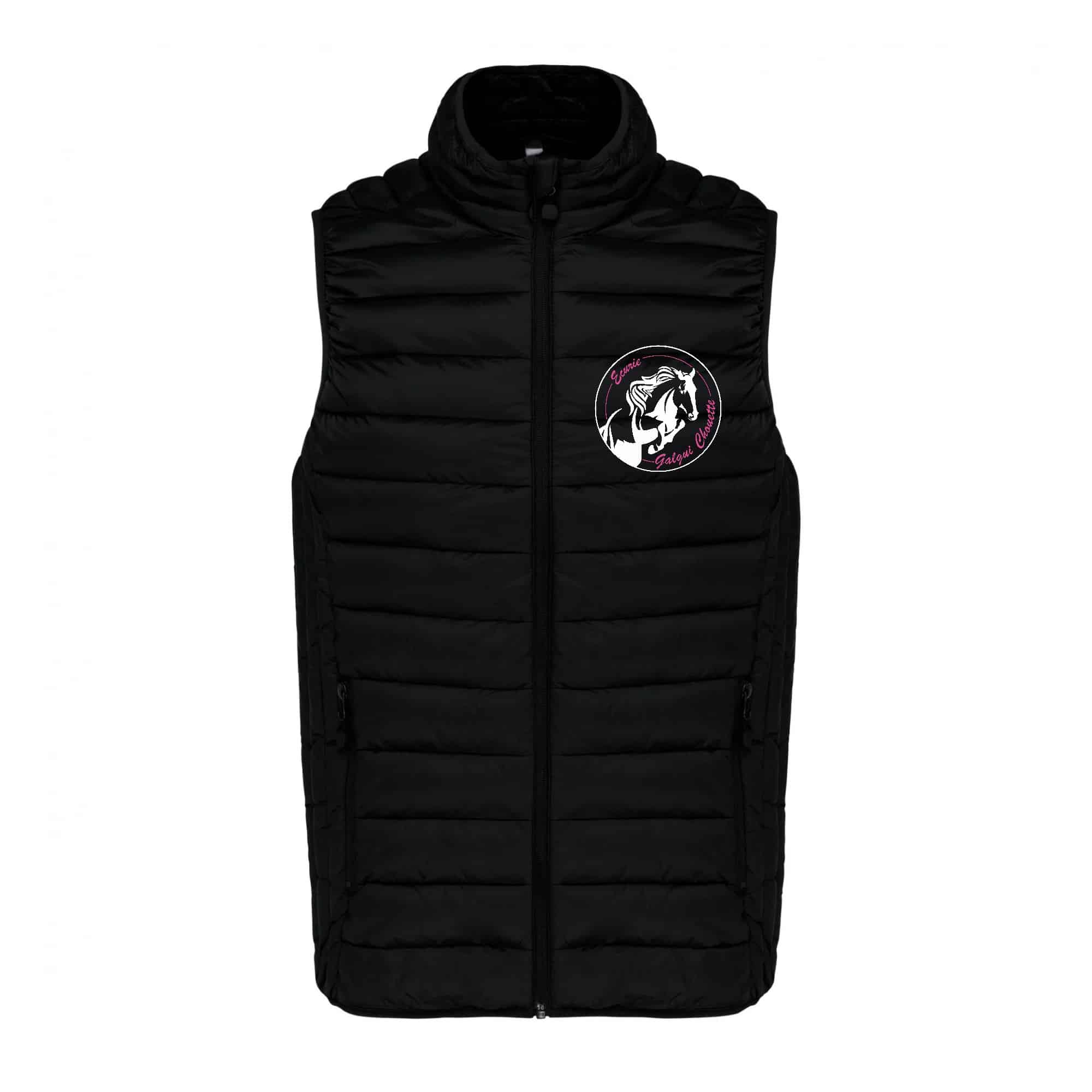 DOUDOUNE SANS MANCHES (enfant) - Les écuries de la Galguichouette - Noir - K6115