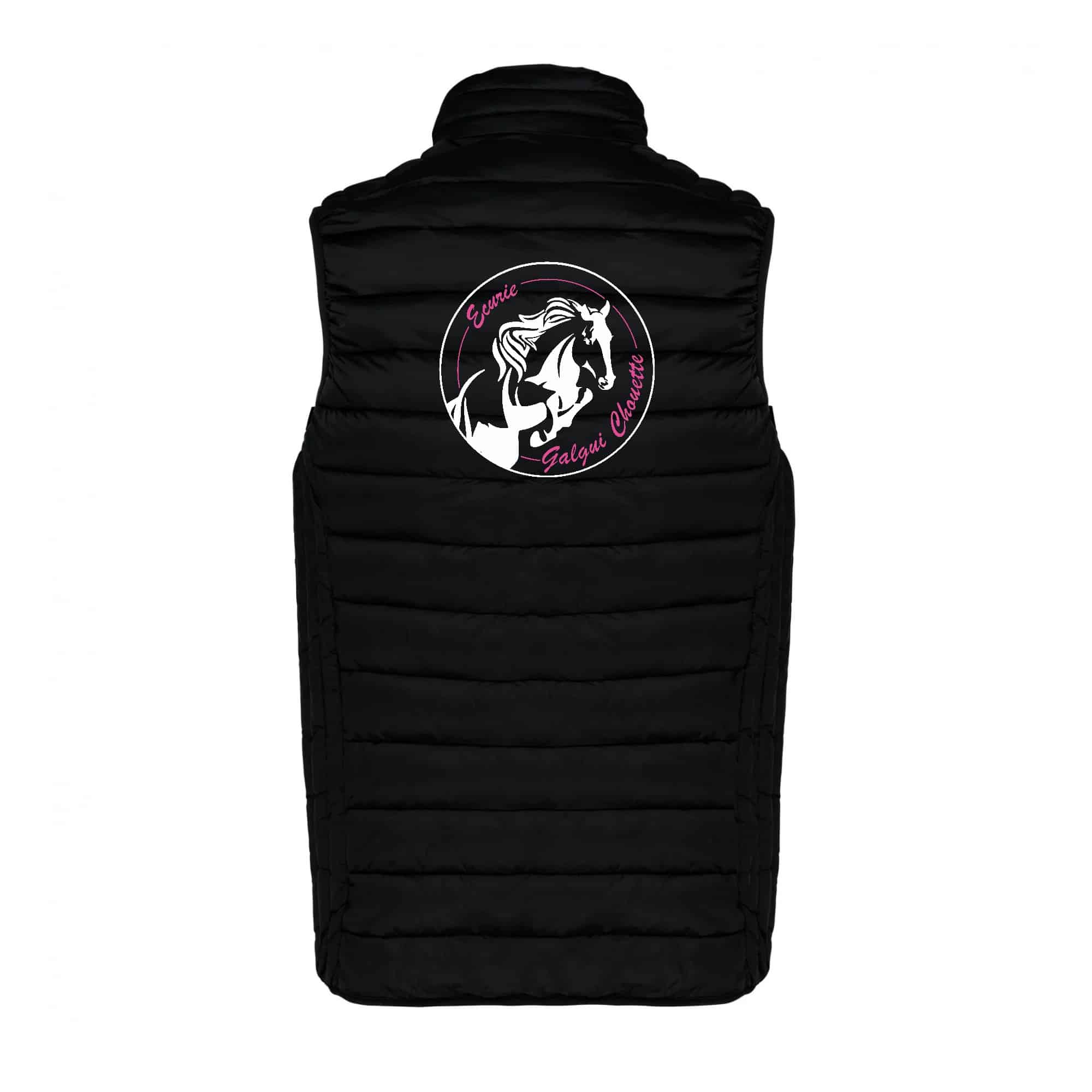 DOUDOUNE SANS MANCHES (enfant) - Les écuries de la Galguichouette - Noir - K6115 – Image 3