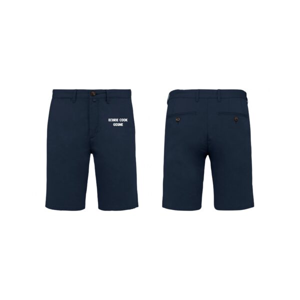 Bermuda chino premium (homme) - Les Ecuries Happy Cook - Navy - NS738