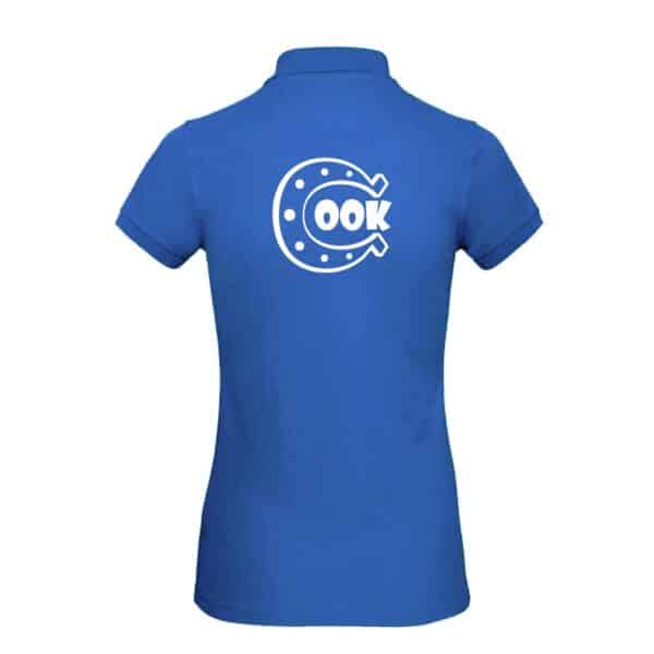 POLO (femme) - Les Ecuries Happy Cook - Bleu roi - BCI1F – Image 2