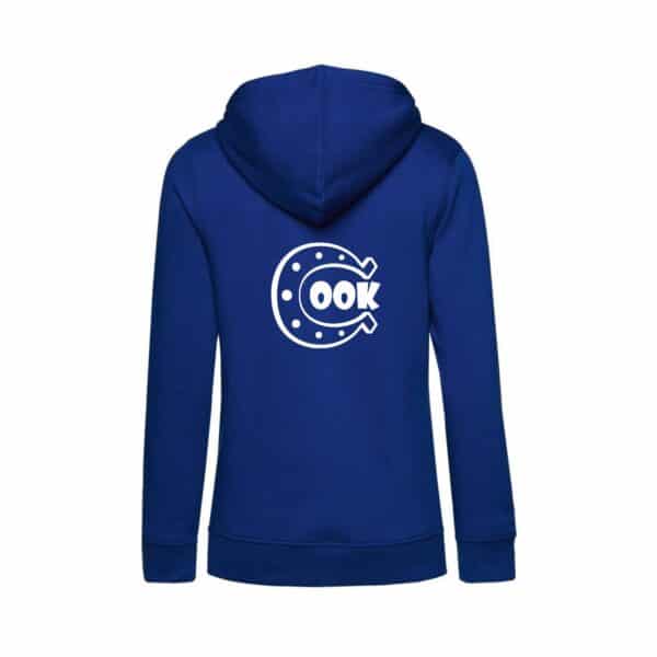 SWEAT A CAPUCHE (femme) – Les Ecuries Happy Cook - Bleu roi - BCW34B – Image 2