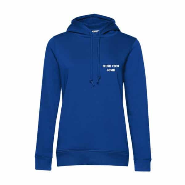 SWEAT A CAPUCHE (femme) – Les Ecuries Happy Cook - Bleu roi - BCW34B