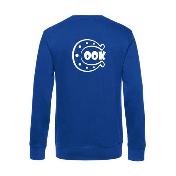 SWEAT COL ROND (femme) - Les Ecuries Happy Cook - Bleu roi - BCW01Q – Image 2