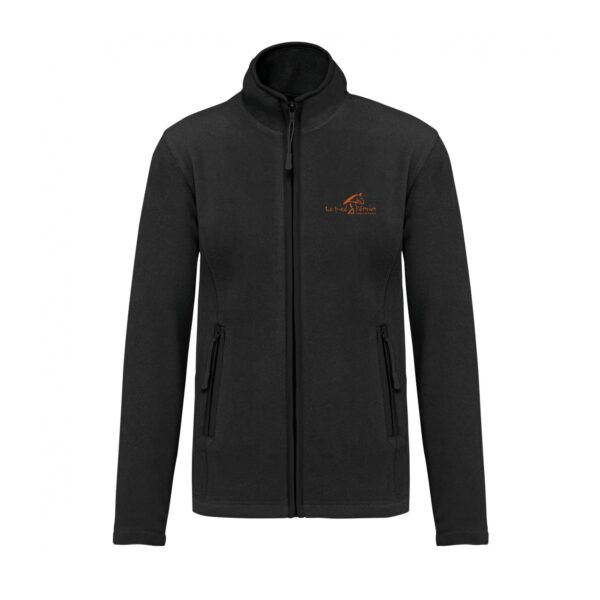 Veste micropolaire zippée (femme) – Association le pied à l'étrier - Noir – K907