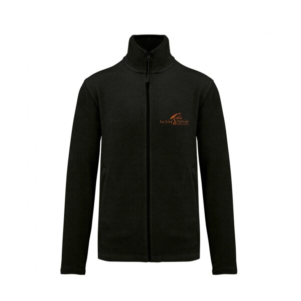 Veste micropolaire zippée (homme) – Association le pied à l'étrier - Noir – K911