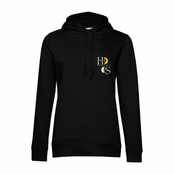 SWEAT A CAPUCHE (femme) – Horse & Smile - Noir - BCW34B