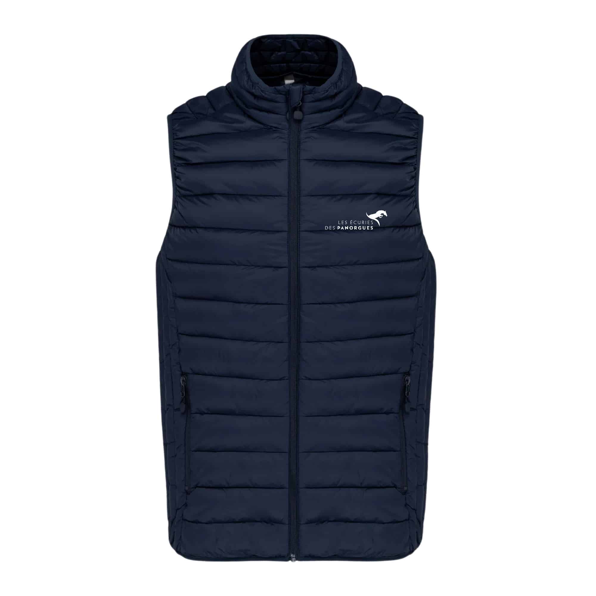 DOUDOUNE SANS MANCHES (homme) - Les écuries des Panorgues - Navy - K6113