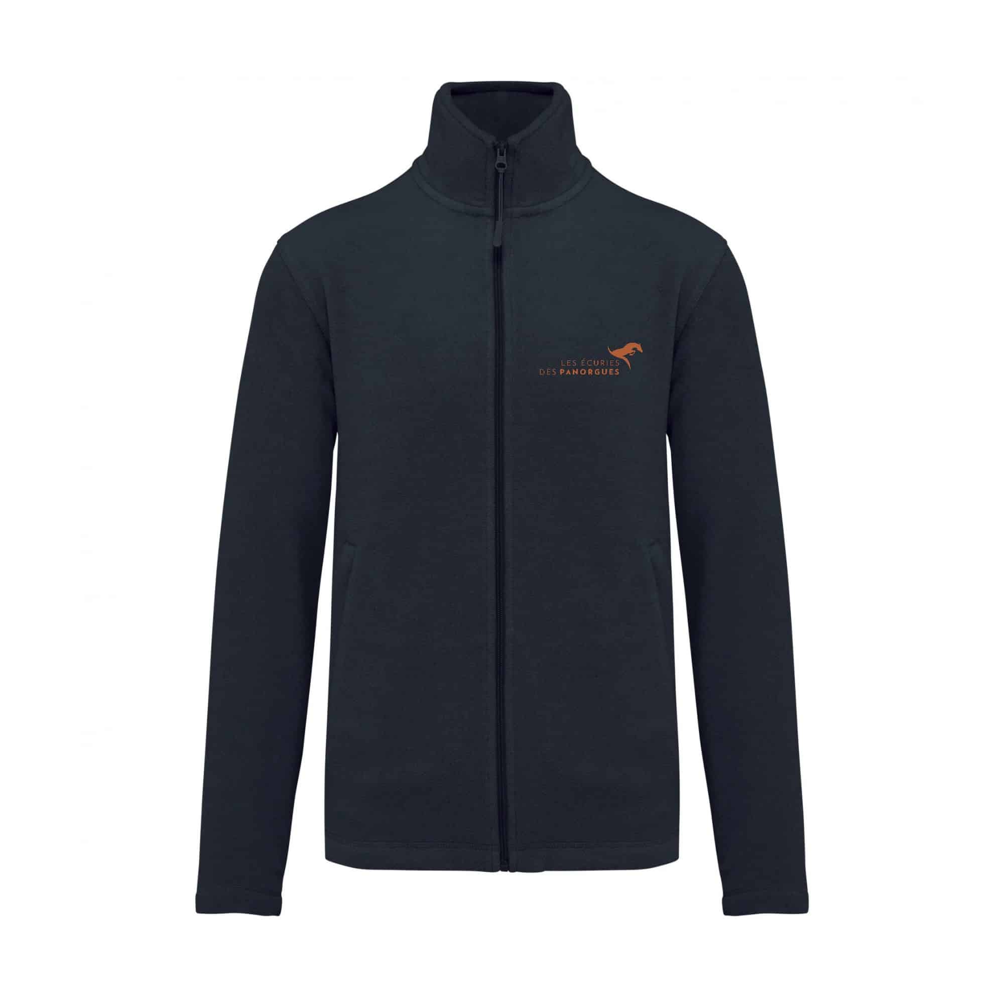 Veste micropolaire zippée (femme) – Les écuries des Panorgues - Navy – K907 – Image 5