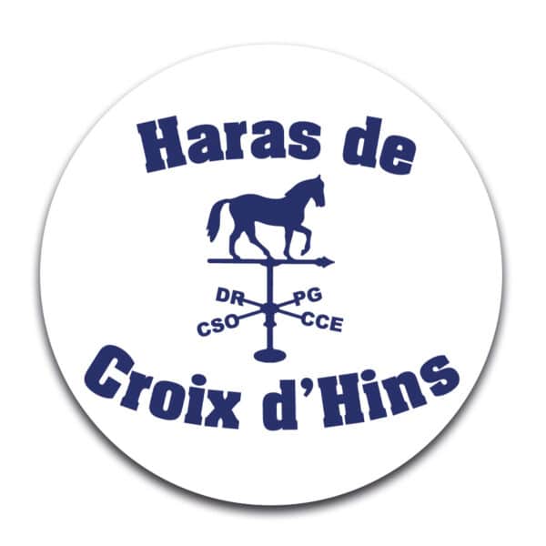 STICKER ROND - HARAS DE CROIX D’HINS - STI001