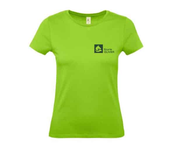 T-SHIRT (femme) - Ecurie Olivier - Green Orchid - BC04T