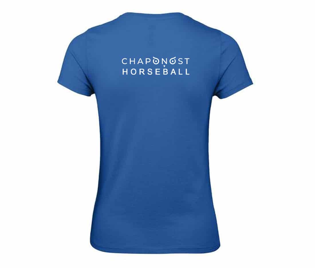 T-SHIRT (femme) - Ferme de la Dame Blanche - Bleu Roi - BC04T – Image 4