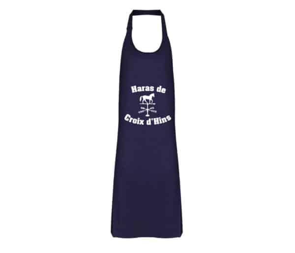 Tablier de cuisine (sans poche) - HARAS DE CROIX D’HINS – Navy - TB100