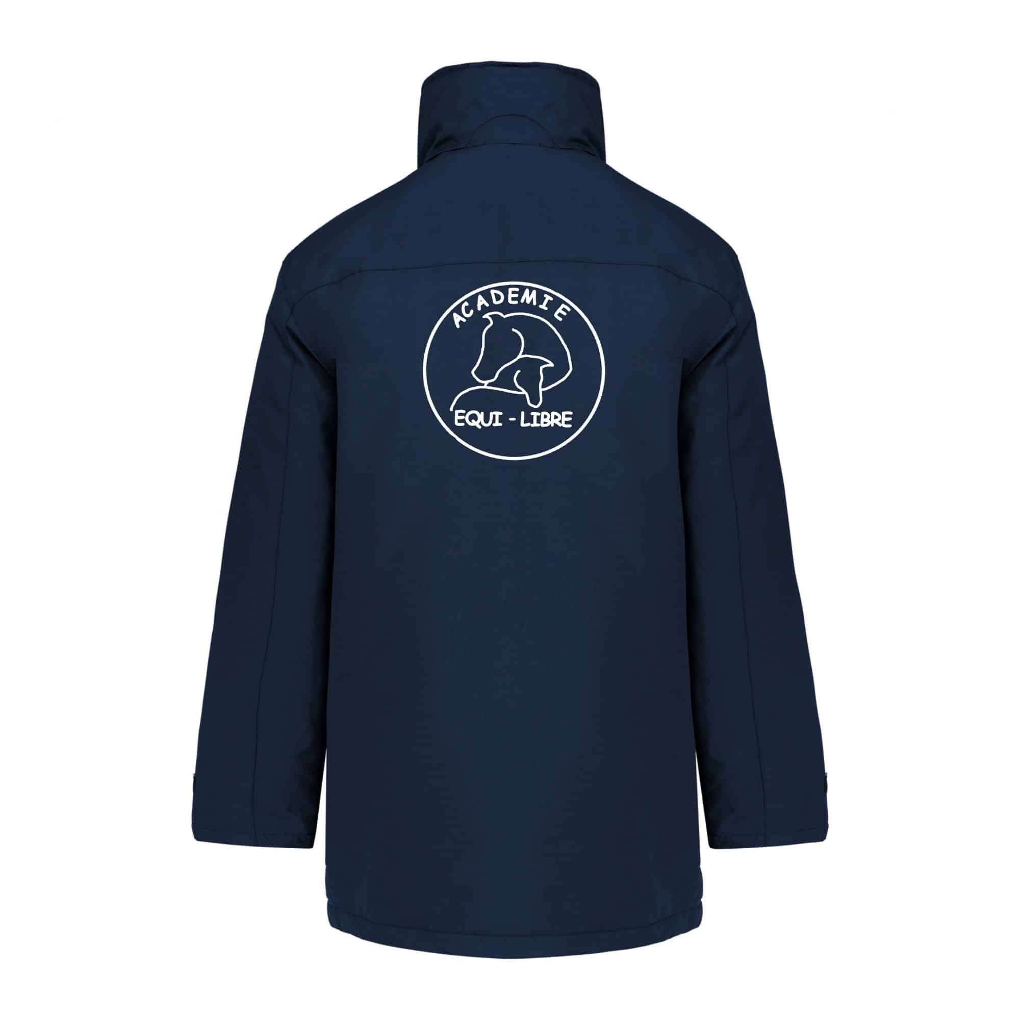 PARKA (enfant) – Académie Equi-libre – Navy – K696 – Image 3