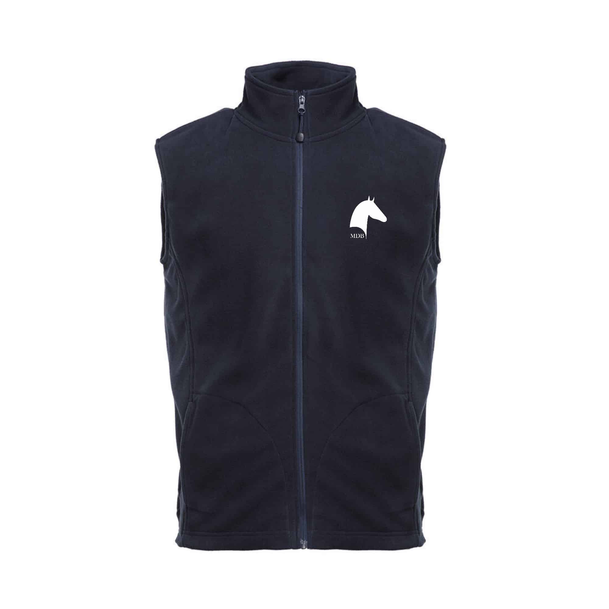 Veste micropolaire zippée sans manches (Homme) – Manège des Bruyères – Navy – K913