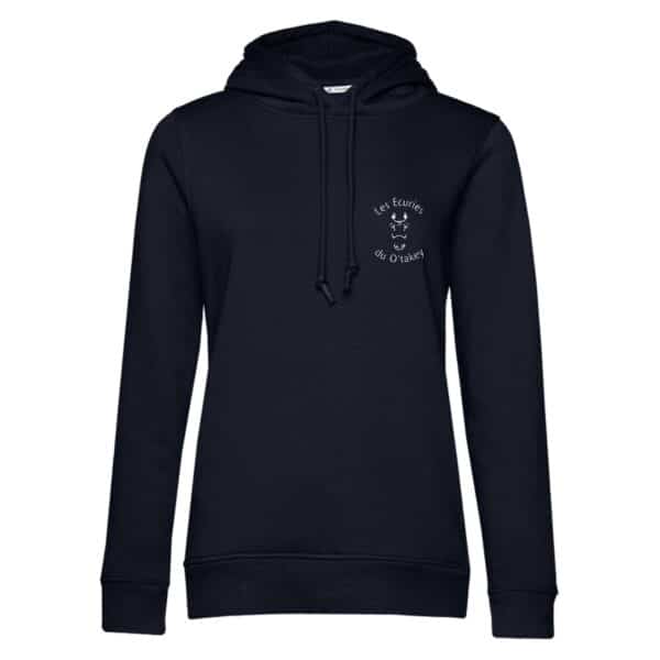 SWEAT A CAPUCHE (femme) – Ecuries du O'Takey - Navy - BCW34B