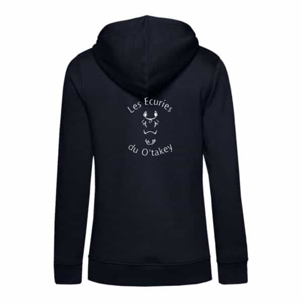 SWEAT ZIPPÉ (femme) - Ecuries du O'Takey - Navy - BCW03Q – Image 2