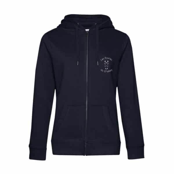 SWEAT ZIPPÉ (femme) - Ecuries du O'Takey - Navy - BCW03Q