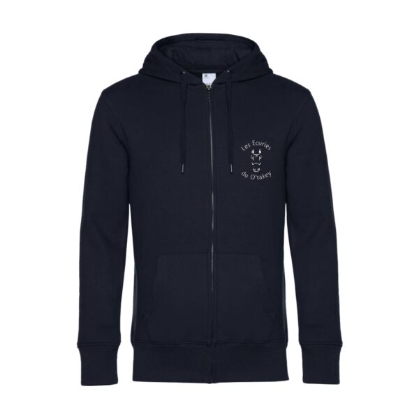 SWEAT ZIPPÉ (Homme) - Ecuries du O'Takey - Navy - BCU03K