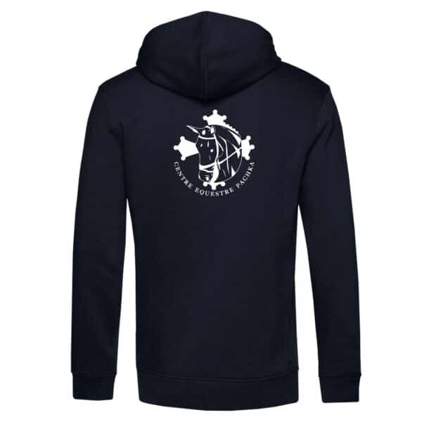 SWEAT A CAPUCHE (enfant) - CENTRE EQUESTRE PACHKA - Navy - BC511 – Image 4