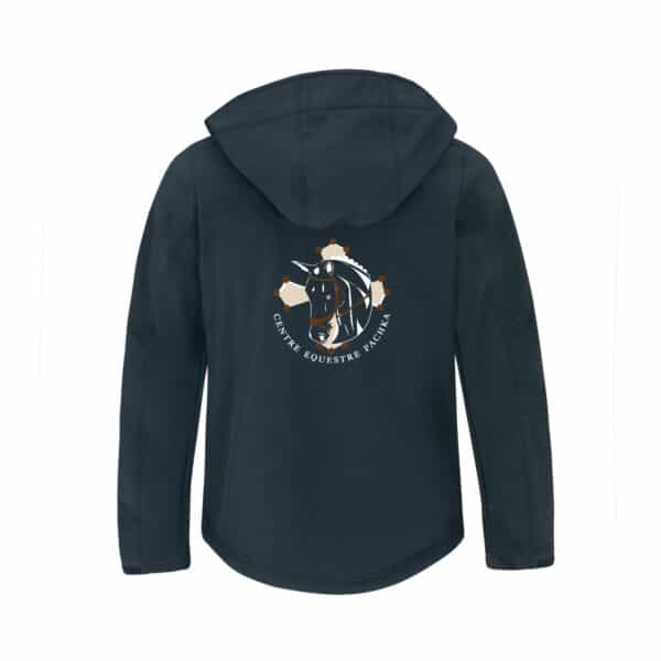 SOFTSHELL (enfant) - CENTRE EQUESTRE PACHKA - Navy - BC651 – Image 2