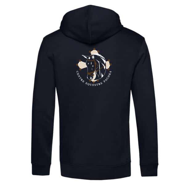 SWEAT A CAPUCHE (enfant) - CENTRE EQUESTRE PACHKA - Navy - BC511 – Image 2