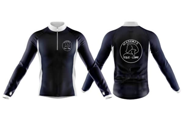 T-Shirt manche longue zip (H/F/E) - Académie Equi-Libre - MLH20/MLF20