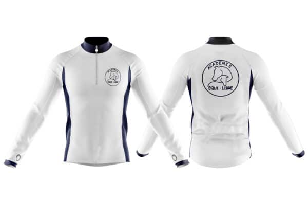 T-Shirt manche longue zip (H/F/E) - Académie Equi-Libre - MLH20/MLF20 – Image 2