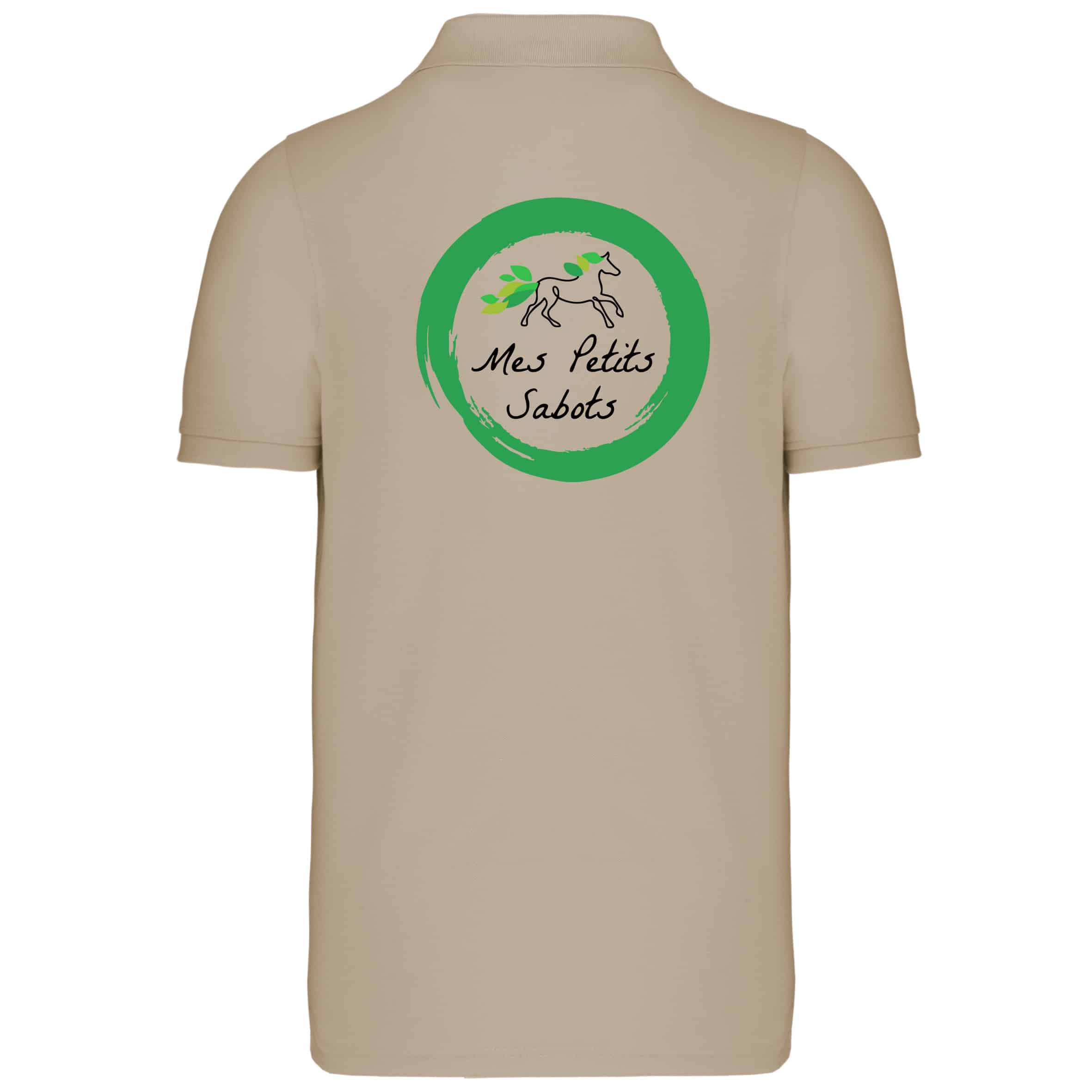 POLO PIQUE (HOMME) – Mes Petits Sabots – Beige - K241 – Image 2