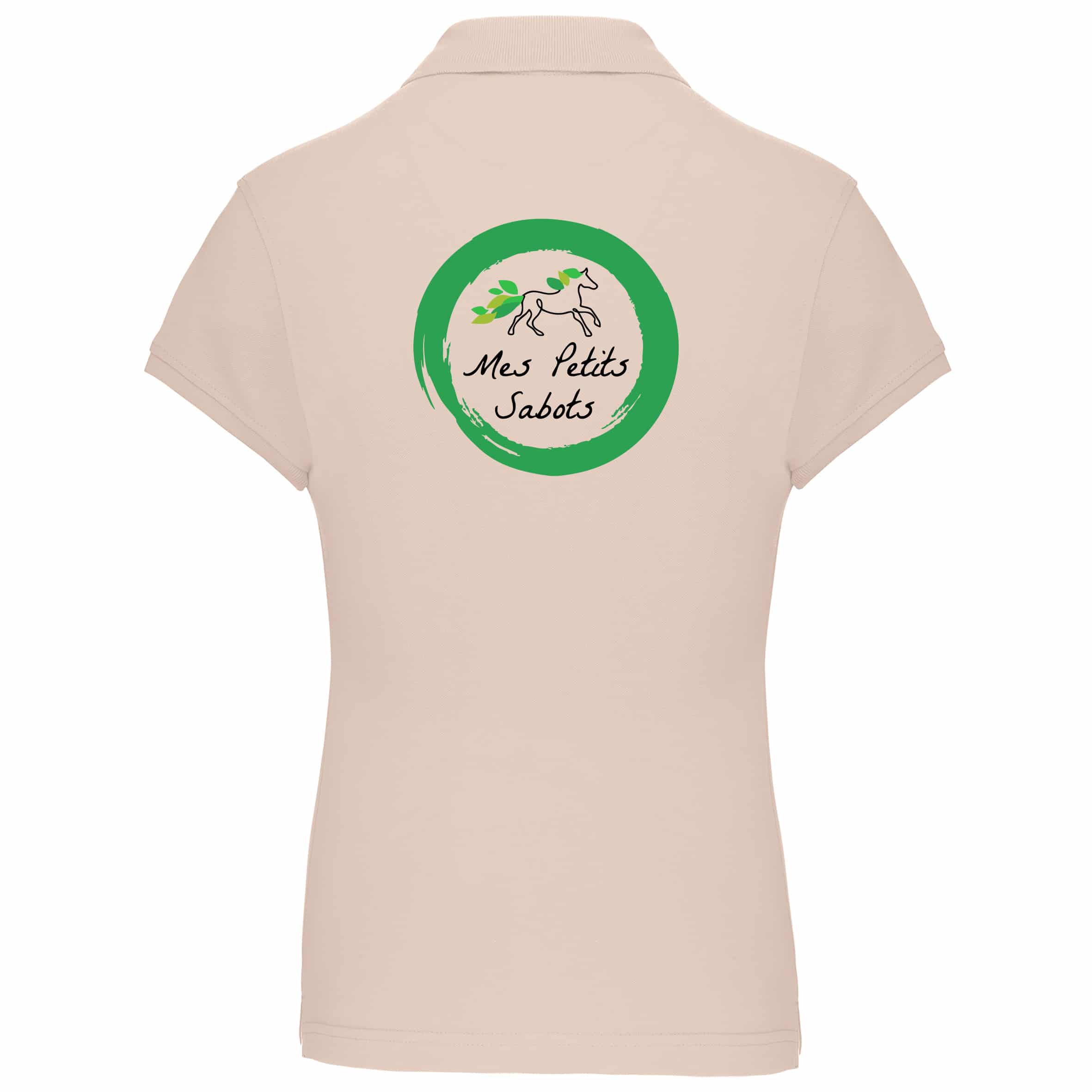 POLO PIQUE (FEMME) – Mes Petits Sabots – Beige - K242 – Image 2