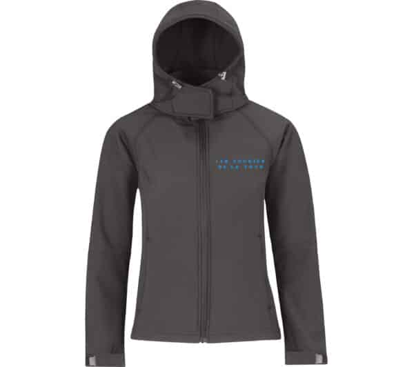 SOFTSHELL (femme) - Les écuries de la Tour - Gris Anthracite - BC660