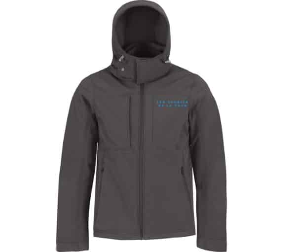 SOFTSHELL (homme) - Les écuries de la Tour - Gris Anthracite - BC650