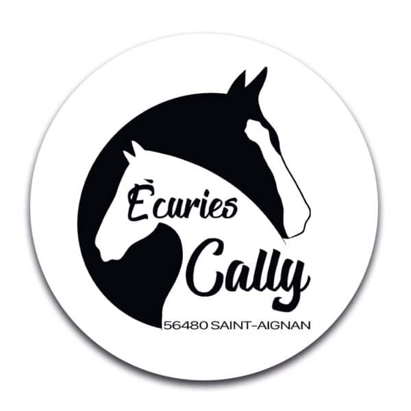 STICKER ROND - Association Ecuries Cally - STI001