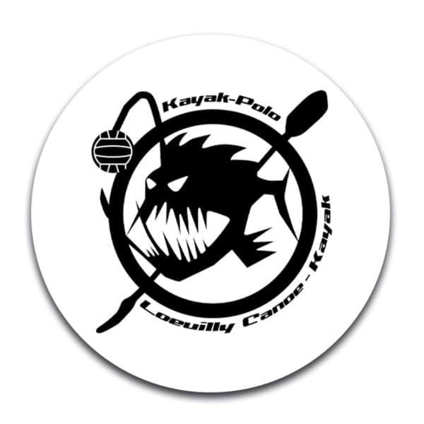 STICKER ROND - Loeuilly canoë kayak - STI001