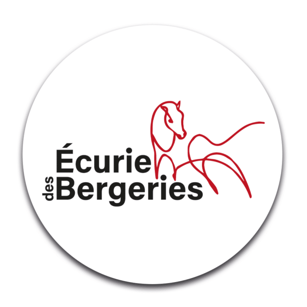 STICKER ROND - ecurie des Bergeries - STI001