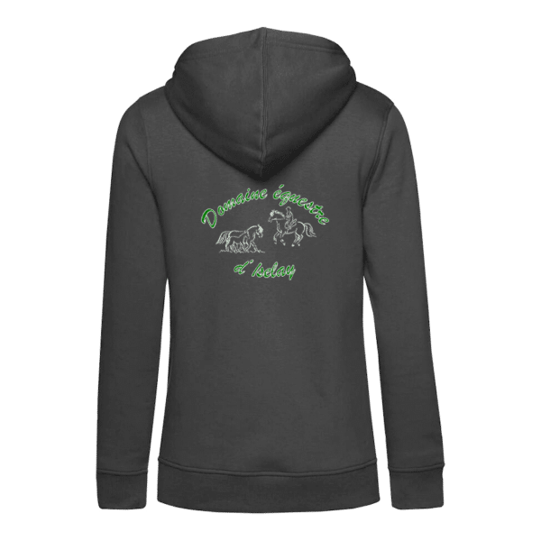 SWEAT A CAPUCHE (femme) – Ecuries d'iselay - Gris Anthracite - BCW34B – Image 2