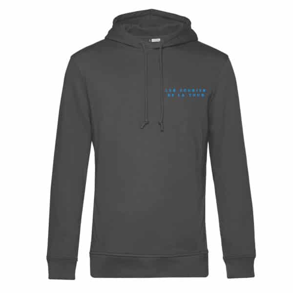 SWEAT A CAPUCHE (homme) - Les écuries de la Tour - Gris Anthracite - BCU33B