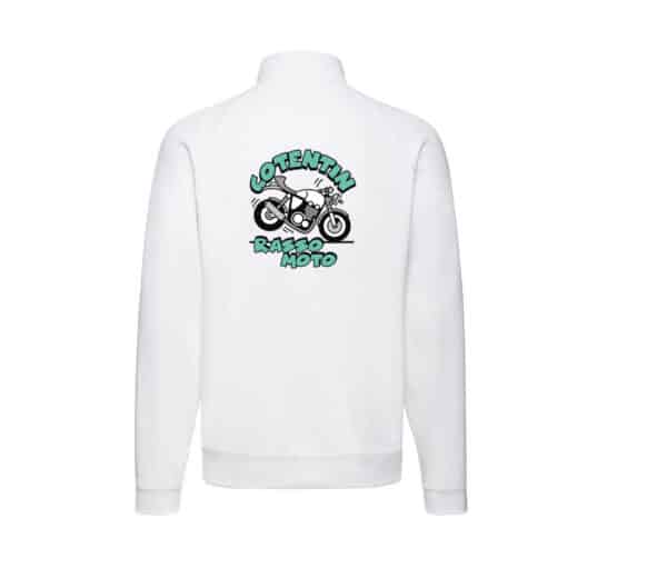 SWEAT ZIPPE SANS CAPUCHE (homme) - Cotentin Rasso Moto - SC365 – Image 2